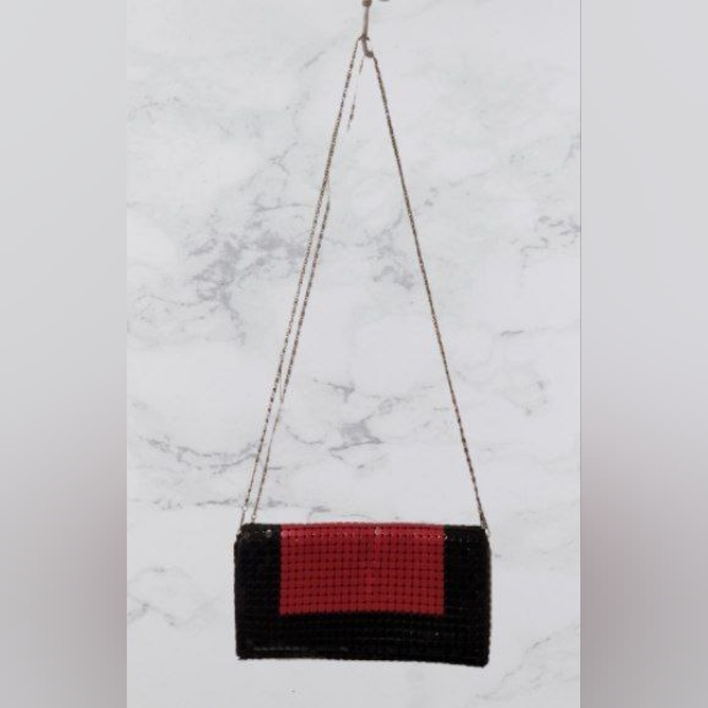 Chic Black and Red Small Wedding Party Bag
